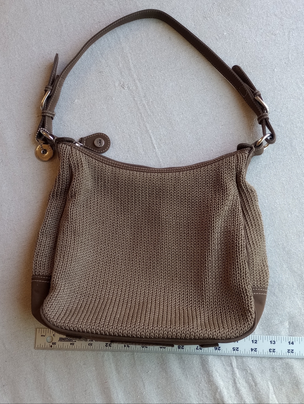 The Sak Crochet Hobo Bag - Earthy Taupe